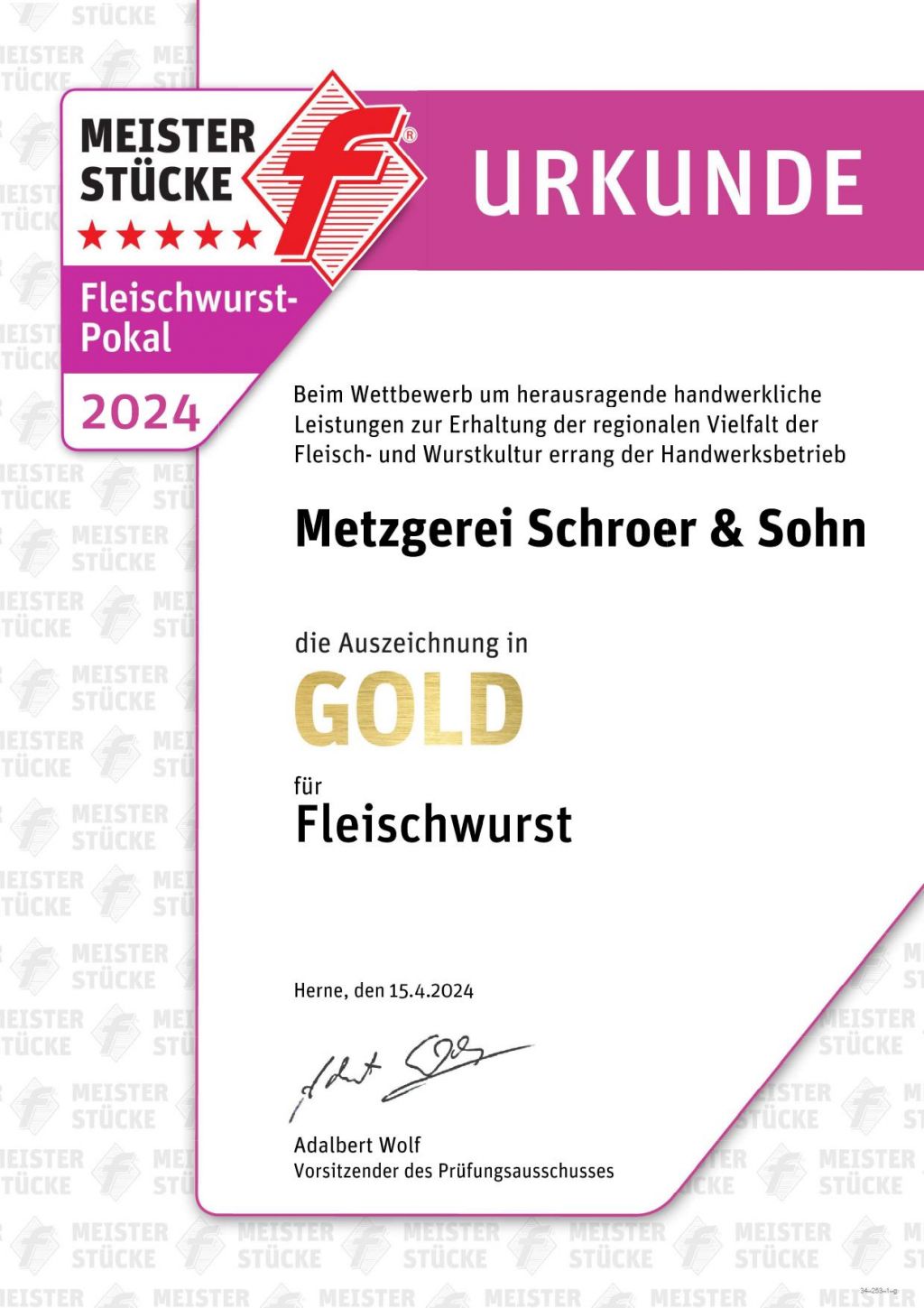 Ausgezeichnet - metzgerei schroer Fleischwurst