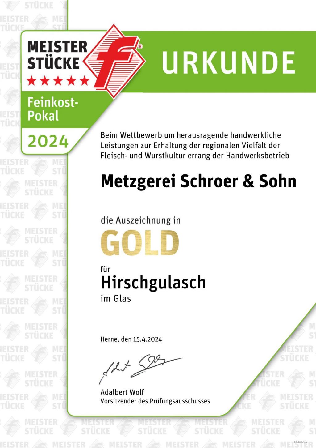 Ausgezeichnet - metzgerei schroer Hirschgulasch